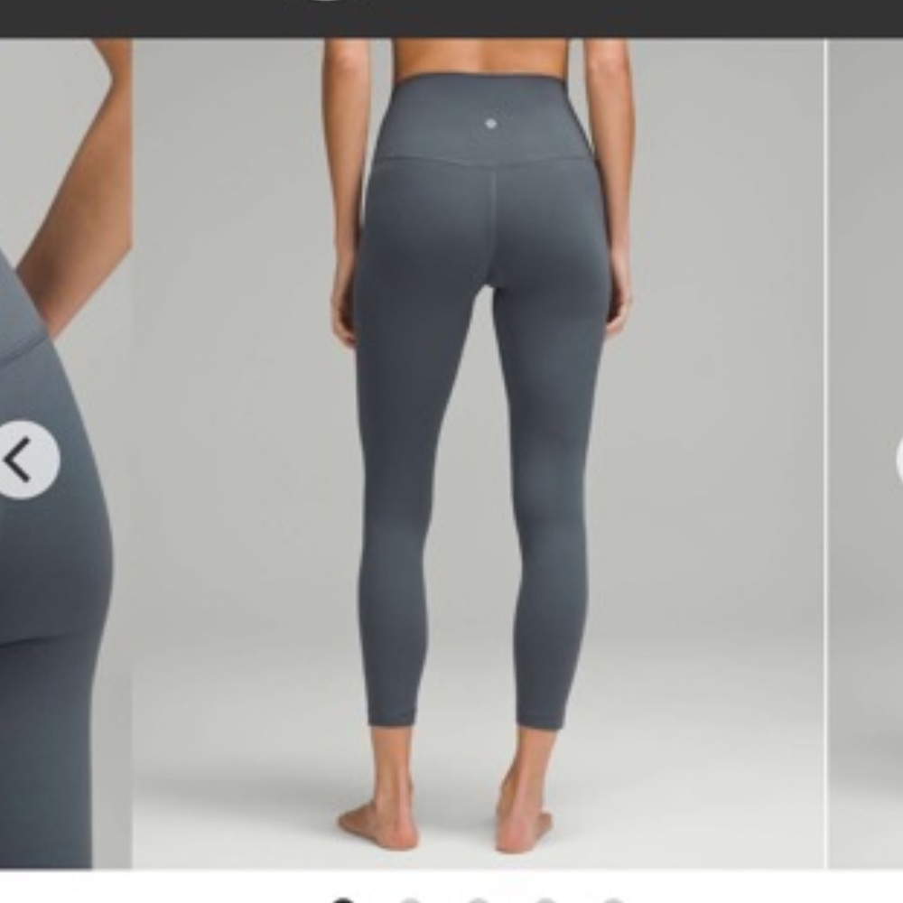 Lululemon Athletica High-Rise Leggings in Oil Grey
